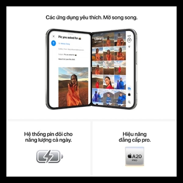iPhone Duo Pin hai viên, thời lượng sử dụng dài