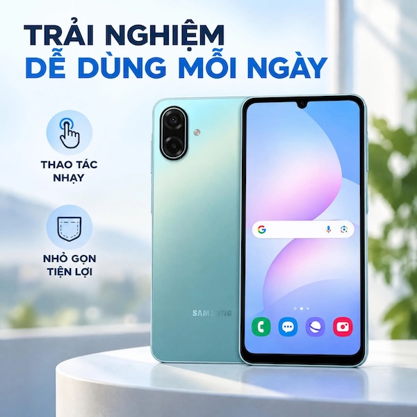 Samsung Galaxy A08 Thiết kế tiện dụng, kết nối đáp ứng nhu cầu hằng ngày